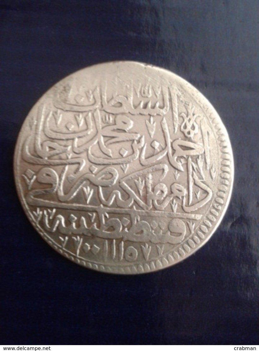 Ahmed III 1115 Year  20 Grams.38 Mm Diameter.Silver. - Türkei