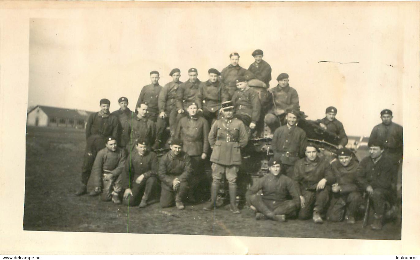 PHOTO ORIGINALE GROUPE DE SOLDATS  FORMAT 11.00 X 7 CM - Guerra, Militari