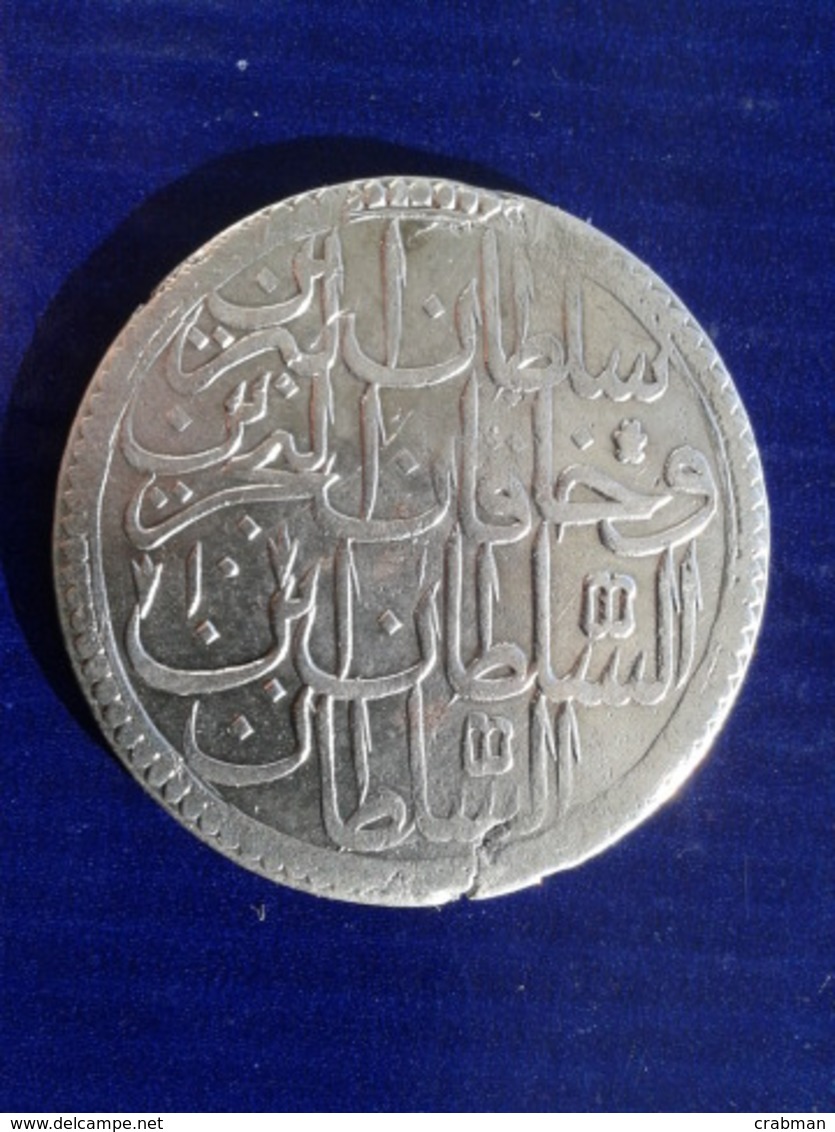 Abdul Hamid I 1187 Year..43 Mm.27 Gr.Silver.2 Zolota - Turchia