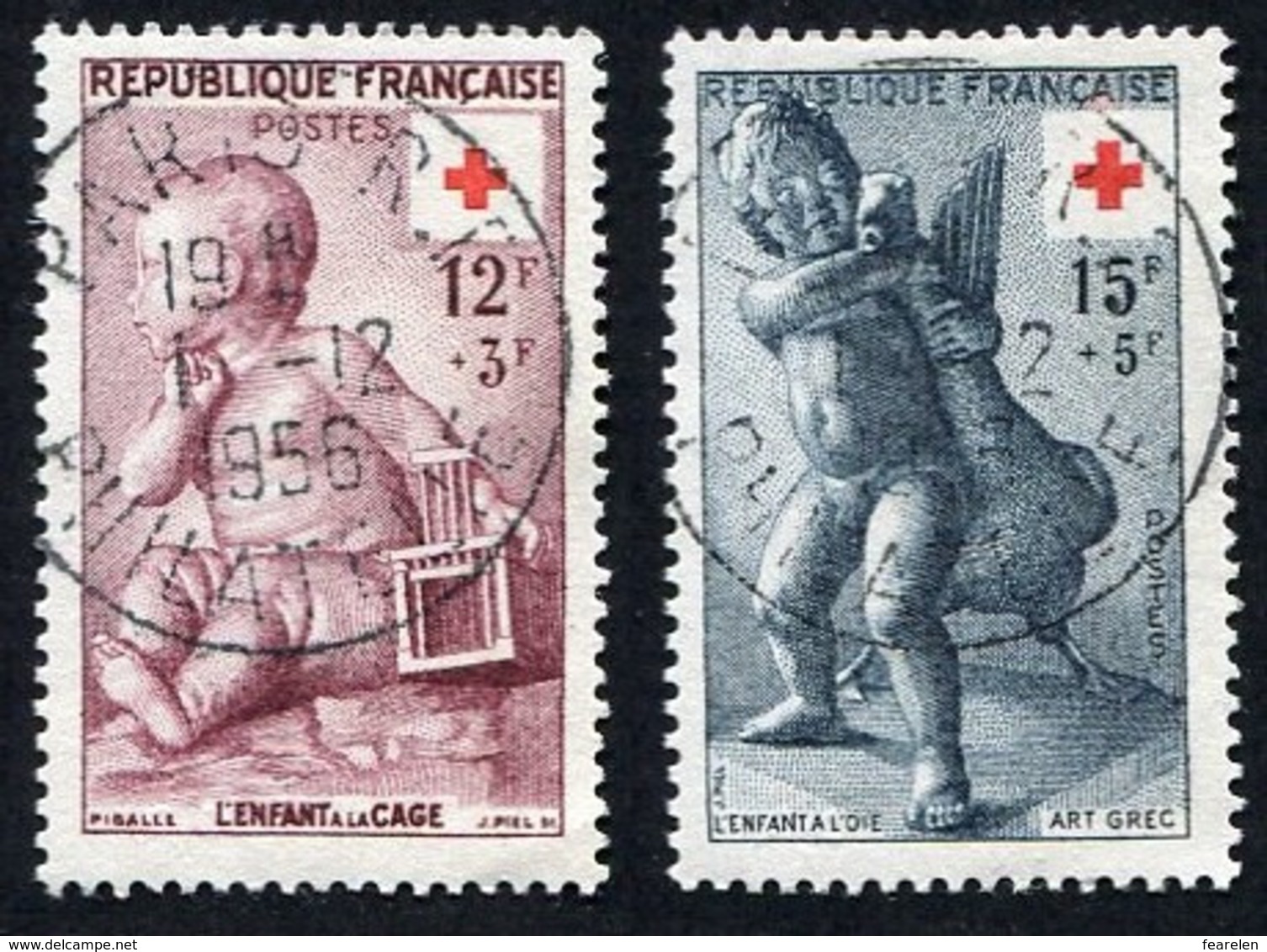 France N°1048/9 Oblitéré, Qualité Superbe - Oblitérés