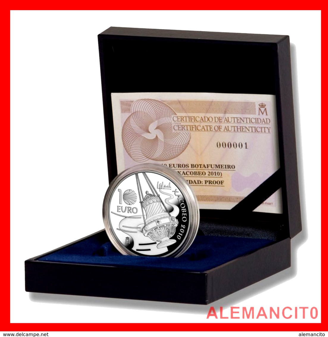 MONEDA ESPAÑA AÑO 2010. XACOBEO -10 EUROS. PLATA.PROOF - Spain