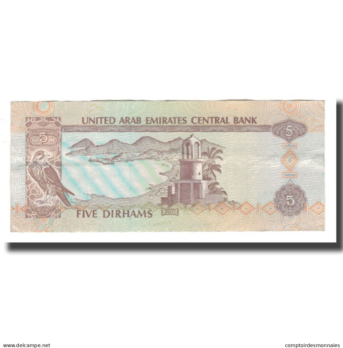 Billet, United Arab Emirates, 5 Dirhams, 2007/AH1428, KM:19d, SUP+ - Emirats Arabes Unis