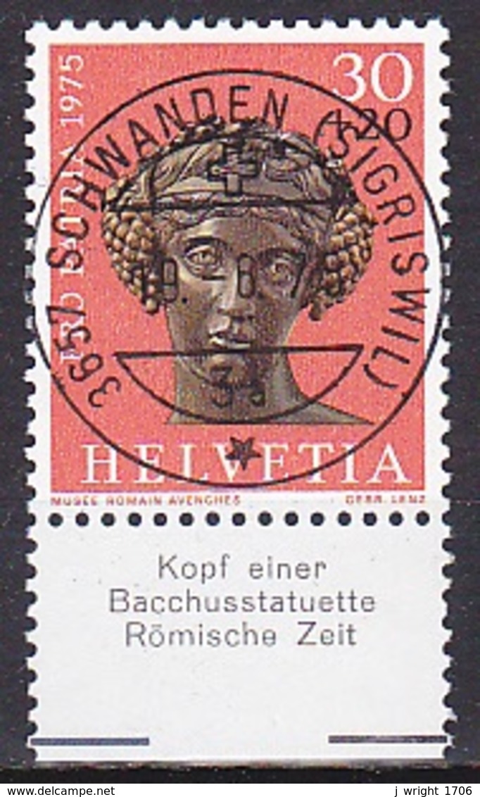 Switzerland/1975 - Zu 167 - 30 + 20 C - USED/'3657 SCHWANDEN (SIGRISWIL)' - Oblitérés