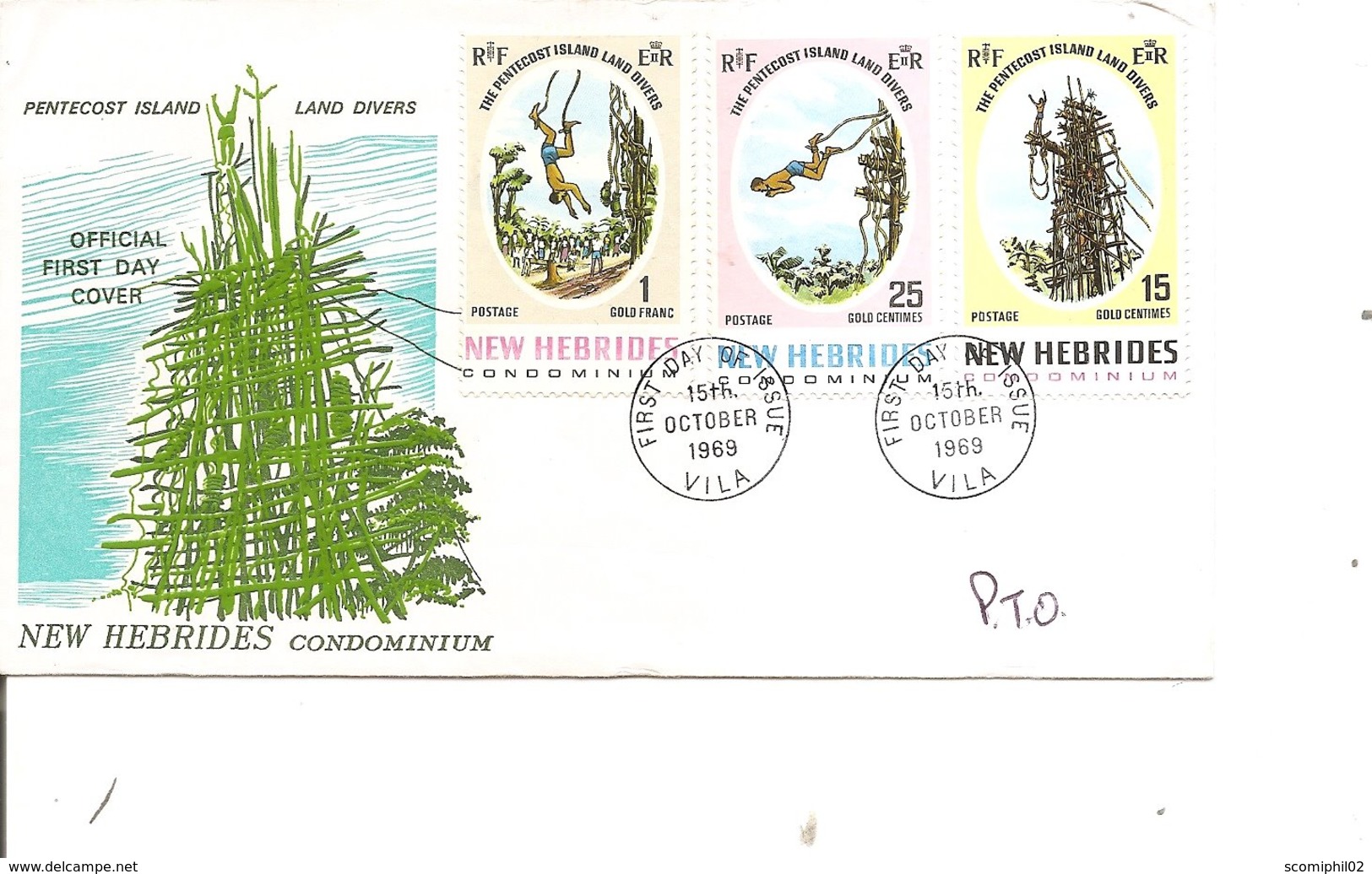 Nouvelles -Hébrides ( FDC De 1969 à Voir) - Storia Postale