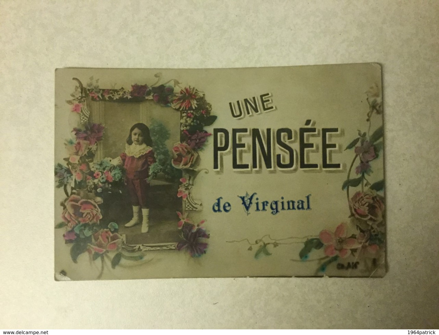 VIRGINAL 1910  UNE PENSEE DE VIRGINAL - Ittre