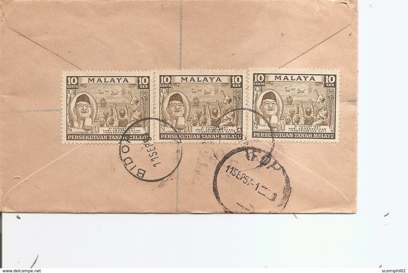 Malaisie ( Lettre Recommandée De 1957 De Bidor Vers Ipoh à Voir) - Malayan Postal Union