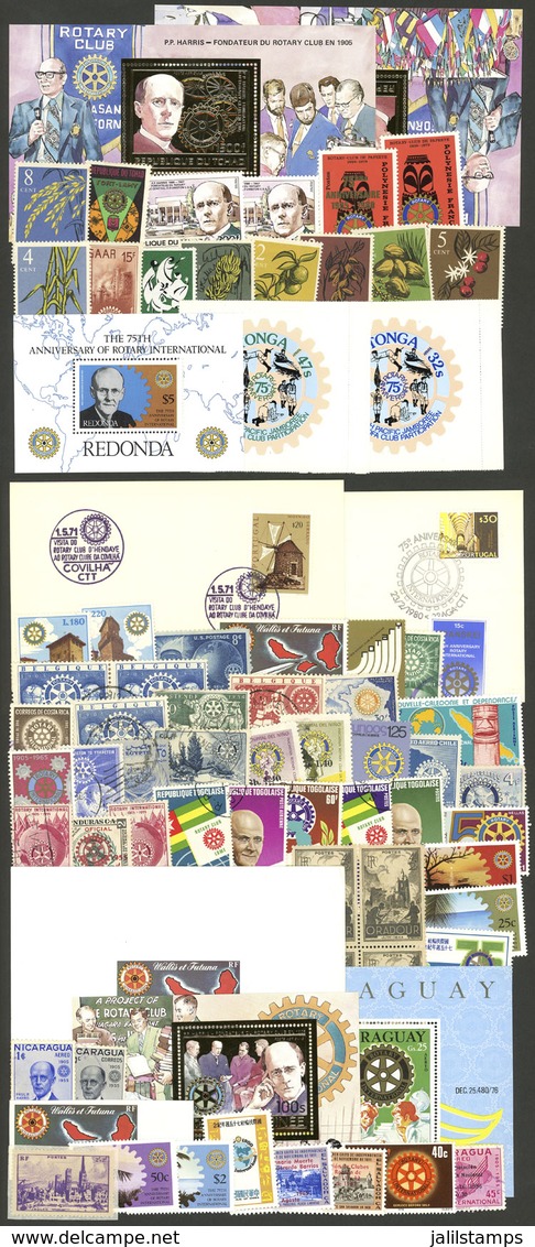 TOPIC ROTARY: Lot Of Stamps, Sets And Souvenir Sheets Of Varied Countries, Most Of Fine Quality, Including A Deluxe Proo - Rotary, Club Leones