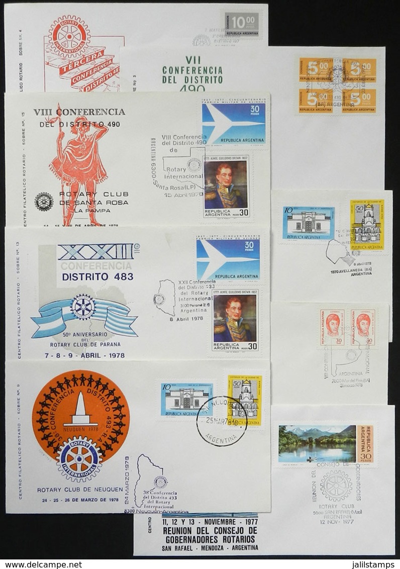 TOPIC ROTARY: 47 Covers Of Argentina With Special Postmarks Related To Topic ROTARY, Excellent Quality, Low Start! - Rotary Club