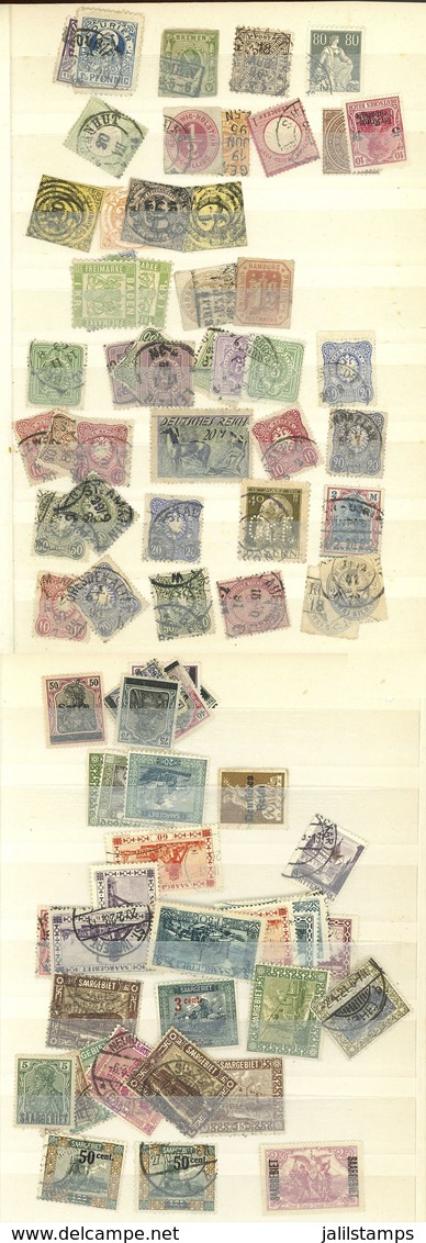 GERMANY: Stockbook With Good Stock Of Stamps Of All Periods, Several Hundreds, Some May Have Minor Faults But Most Are O - Verzamelingen