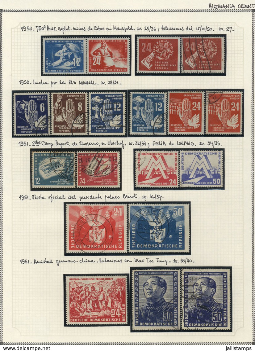 EAST GERMANY: Collection In Album (circa 1950 To 1985), Very Advanced (few Stamps Missing To Complete The Period), Used  - Autres & Non Classés