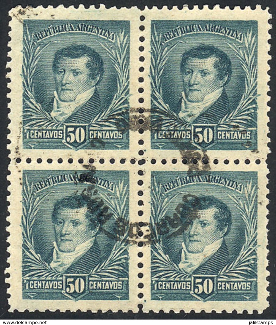 ARGENTINA: GJ.147, Used Block Of 4, Excellent Quality! - Sonstige & Ohne Zuordnung