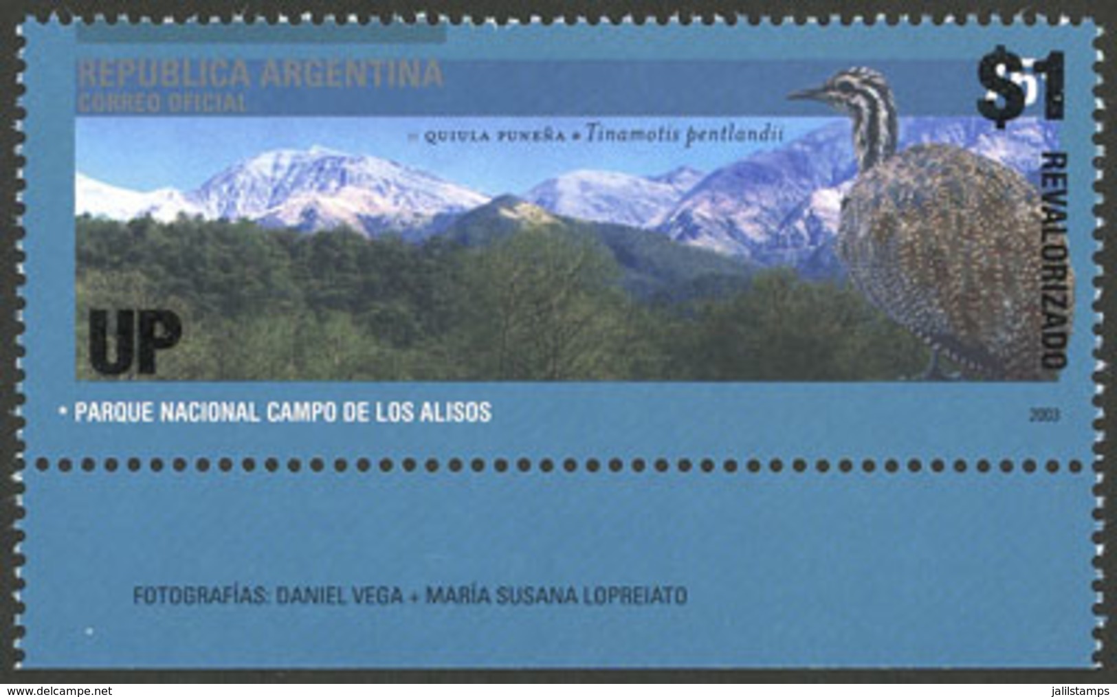 ARGENTINA: GJ.4251a, 2018 Provisional Of $1 On 75c. With SILVER COLOR OMITTED Variety, Excellent And Very Rare (a Few Ex - Otros & Sin Clasificación