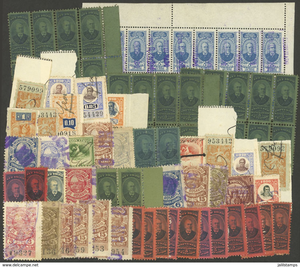 ARGENTINA: Lot Of Interesting Revenue Stamps, Fine General Quality! - Sonstige & Ohne Zuordnung