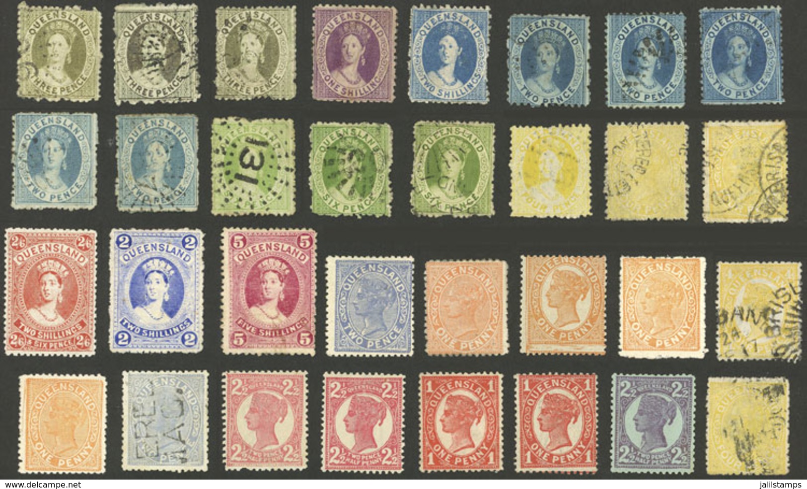 AUSTRALIA: Interesting Lot Of Old Stamps, Very Fine General Quality, Good Opportunity At Low Start! - Sonstige & Ohne Zuordnung