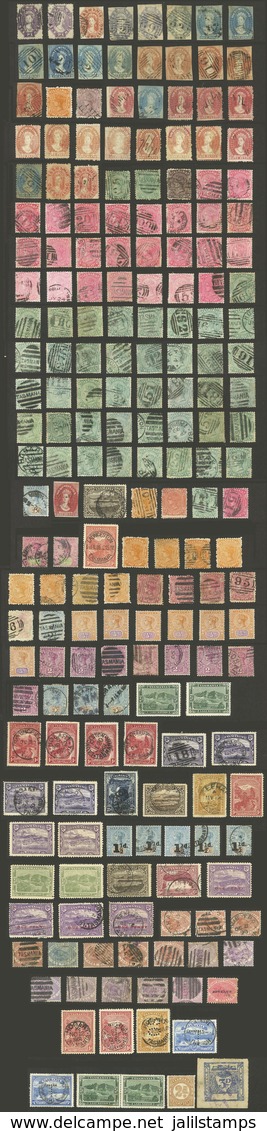 AUSTRALIA: Interesting Lot Of Old Stamps, Very Fine General Quality. It Includes A Few Official Stamps With "SA" And Als - Other & Unclassified