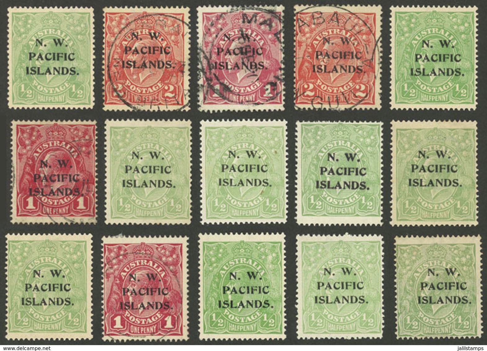 AUSTRALIA - N.W.P.I.: N.W. PACIFIC ISLANDS: Group Of Mint Or Used Stamps, VF General Quality! - Sonstige & Ohne Zuordnung