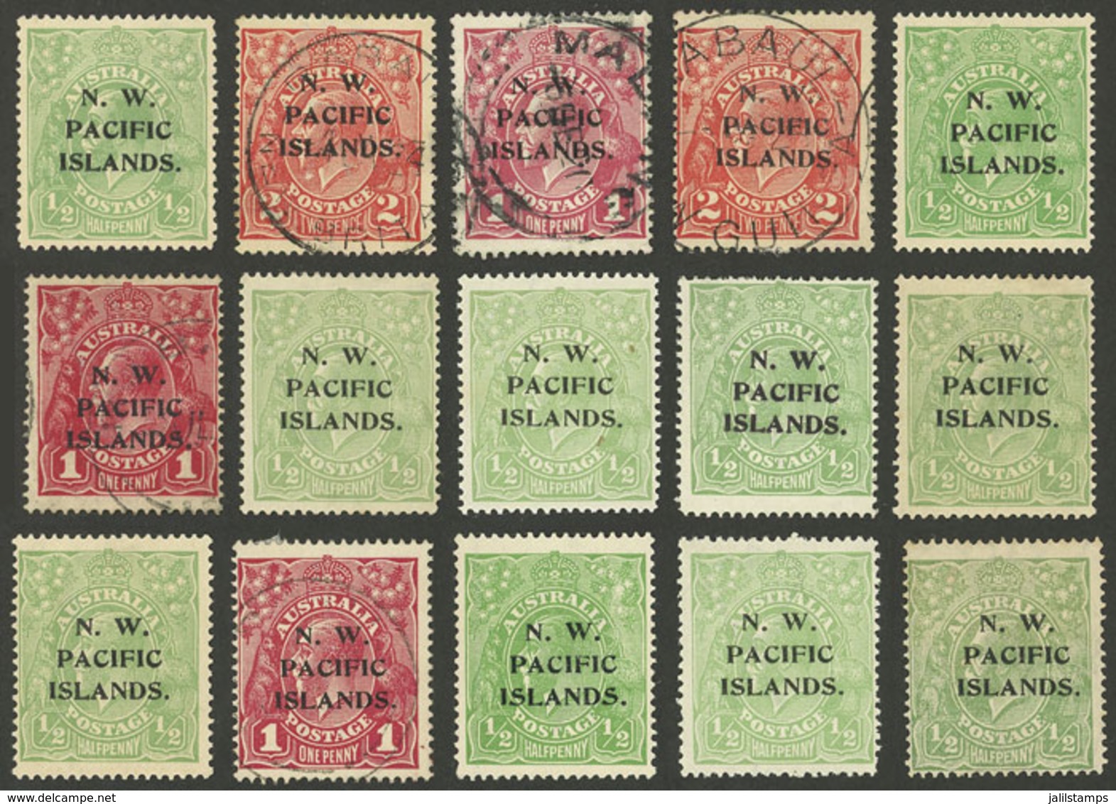 AUSTRALIA - N.W.P.I.: N.W. PACIFIC ISLANDS: Group Of Mint Or Used Stamps, VF General Quality! - Otros & Sin Clasificación