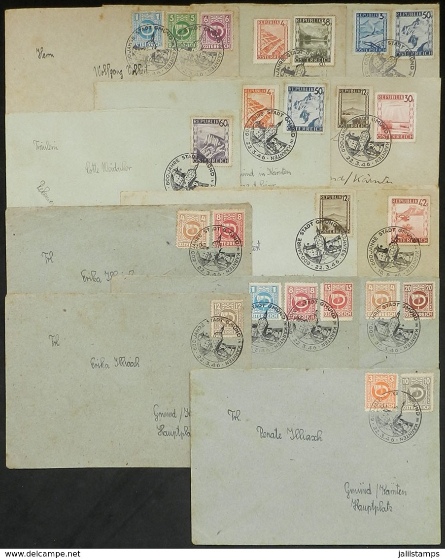 AUSTRIA: 13 Covers With Special Postmarks Of 1946, Very Nice! - Andere & Zonder Classificatie