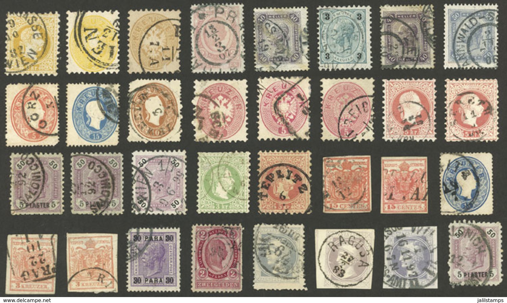 AUSTRIA: Small Lot Of Old Stamps, Most Of Fine Quality, Including Some Interesting Cancels! - Autres & Non Classés