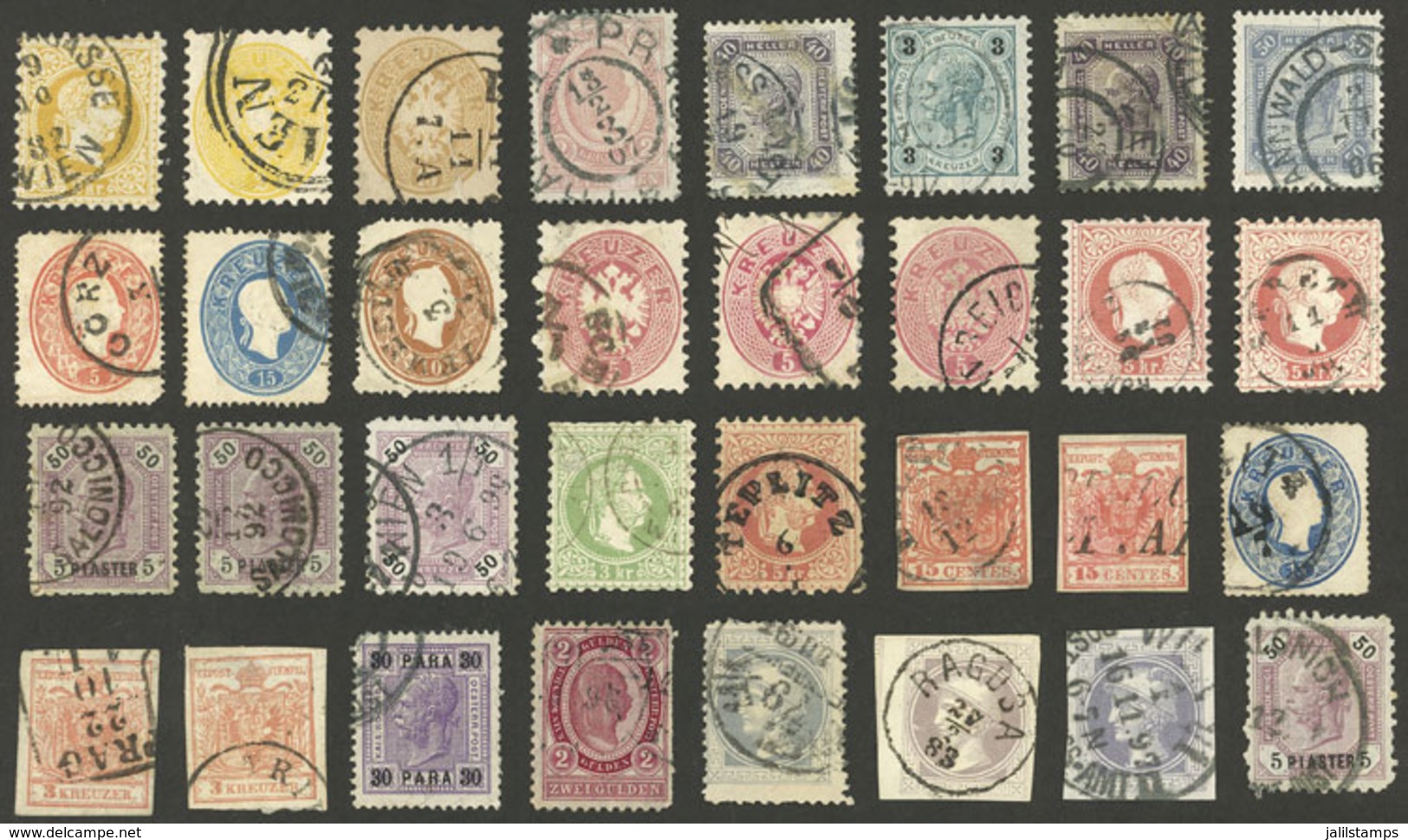 AUSTRIA: Small Lot Of Old Stamps, Most Of Fine Quality, Including Some Interesting Cancels! - Andere & Zonder Classificatie