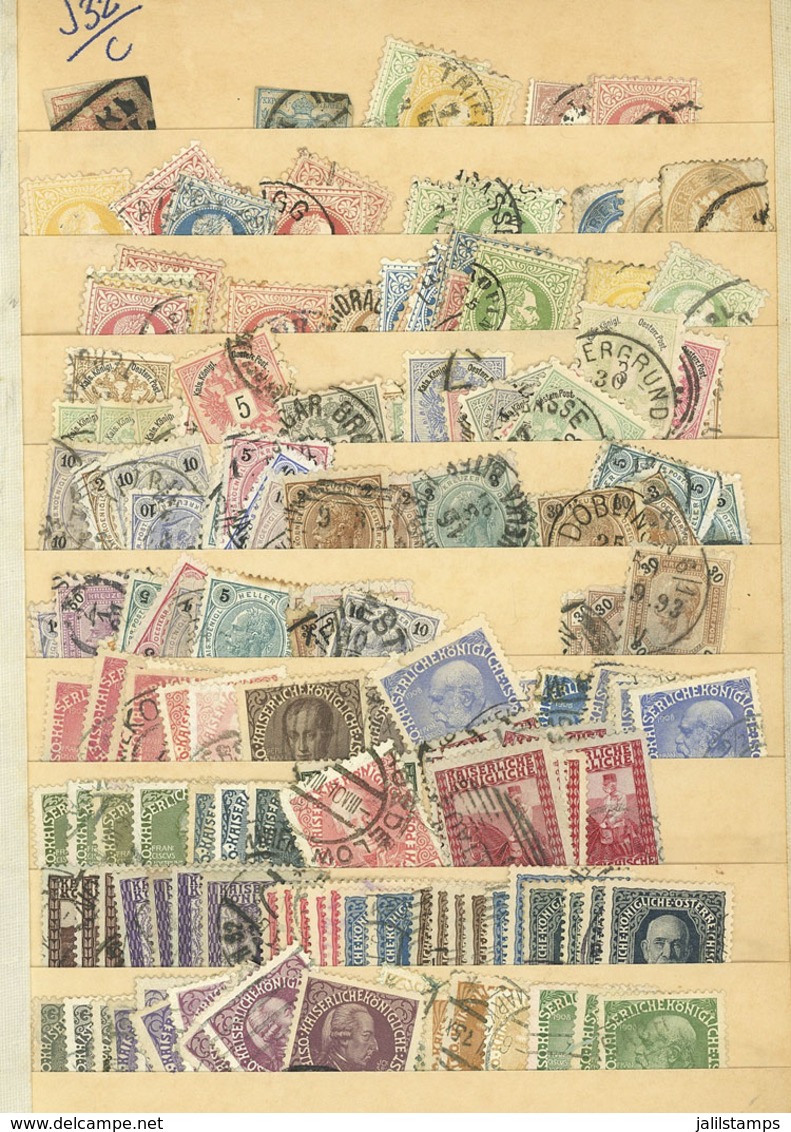 AUSTRIA: Stockbook With Nice Stock Of Stamps Of All Periods, Including A Good Selection Of Old Material Where The Expert - Autres & Non Classés