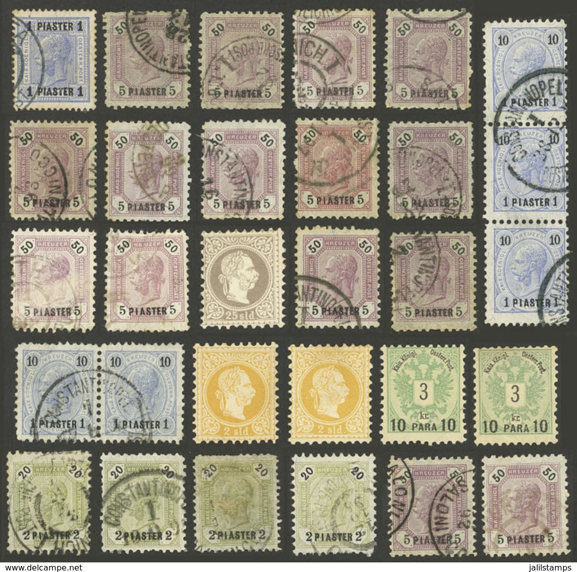 AUSTRIA - OFFICES IN TURKEY: Small Lot Of Old Stamps, Mint Or Used, Very Fine General Quality, Probably Including Rare C - Other & Unclassified