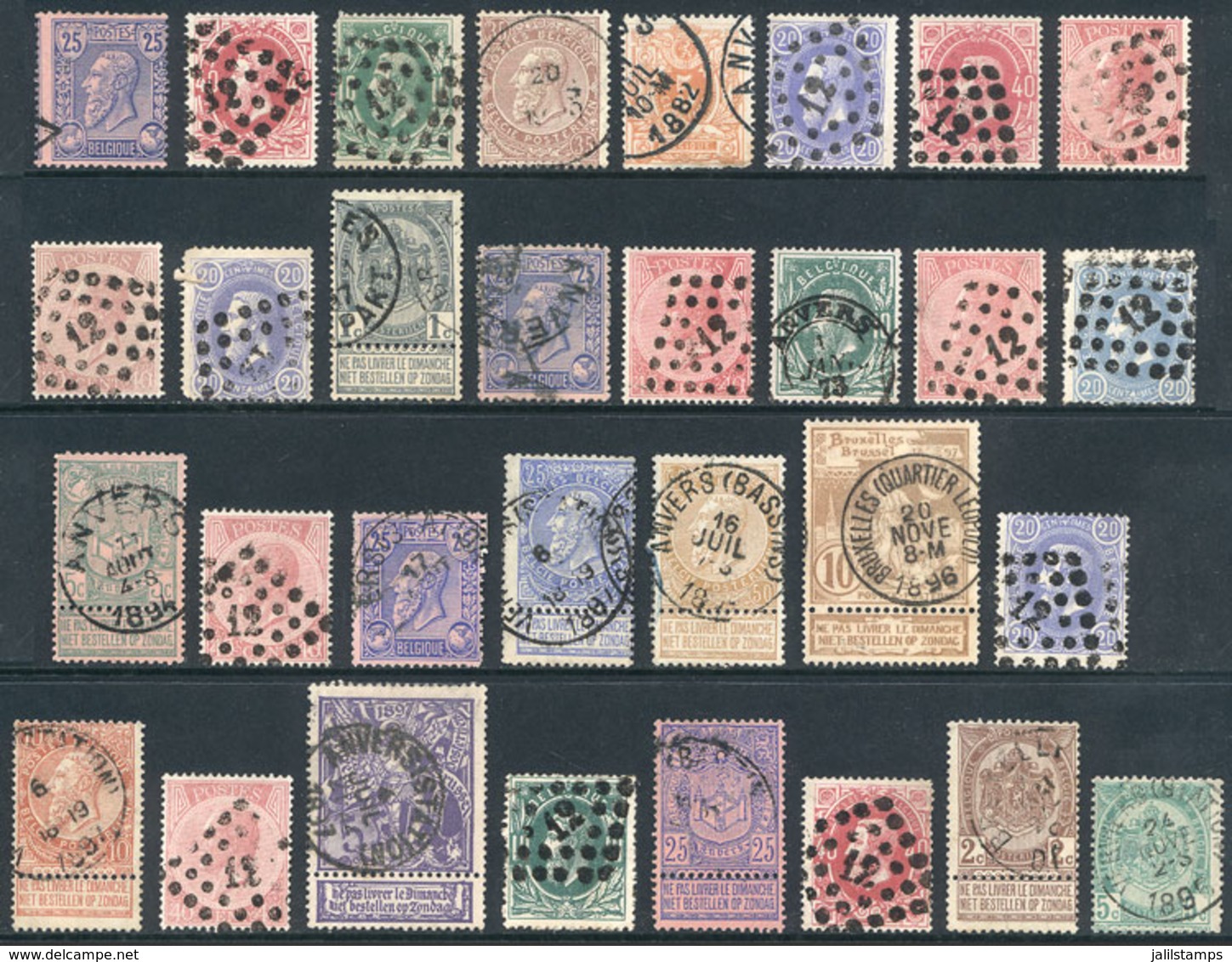 BELGIUM: Lot Of Old Stamps, Very Fine General Quality, Yvert Catalog Value Euros 170+ - Other & Unclassified