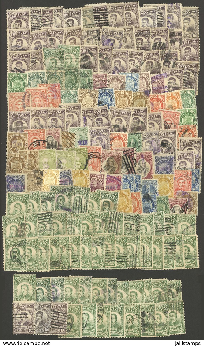 BOLIVIA: Lot Of Old Stamps, Almost All Used, VF General Quality, Low Start! - Bolivie