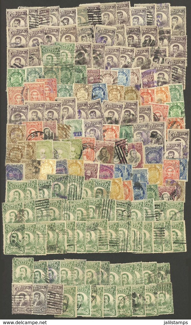 BOLIVIA: Lot Of Old Stamps, Almost All Used, VF General Quality, Low Start! - Bolivië