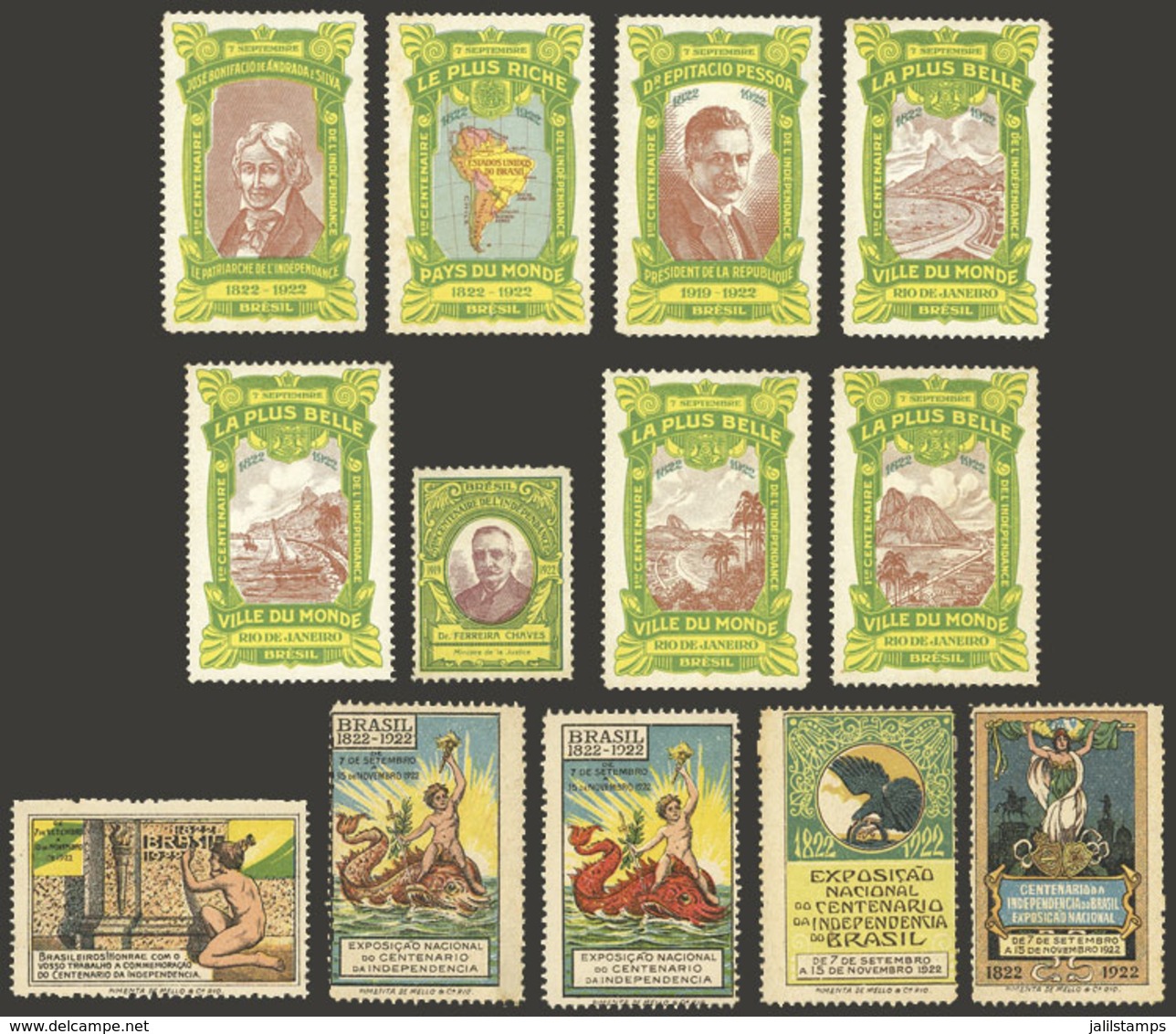 BRAZIL: Lot Of Old Cinderellas, Most Of VF Quality! - Erinnophilie