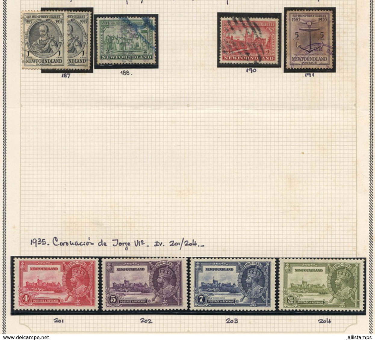 CANADA - NEWFOUNDLAND: Old Collection On Pages, Mostly Of Used Stamps, Fine General Quality (some Can Have Minor Defects - Otros & Sin Clasificación