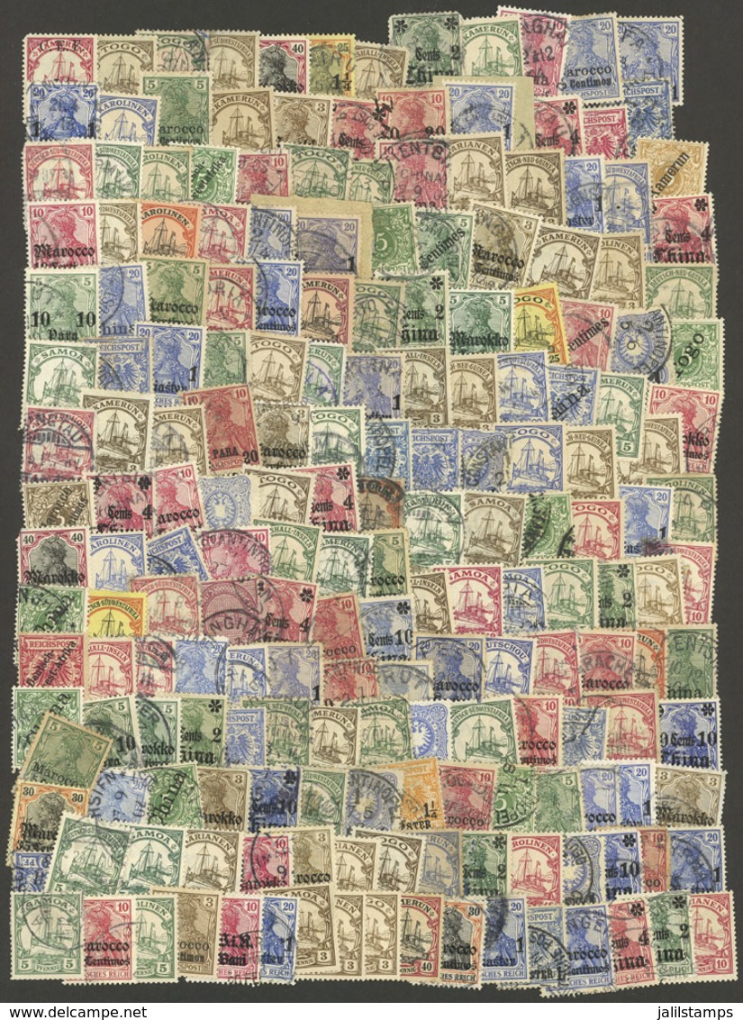 GERMAN COLONIES: Interesting Lot Of Old Stamps, Mixed Quality (some With Defects, Others Of Fine To VF Quality), Low Sta - Sonstige & Ohne Zuordnung