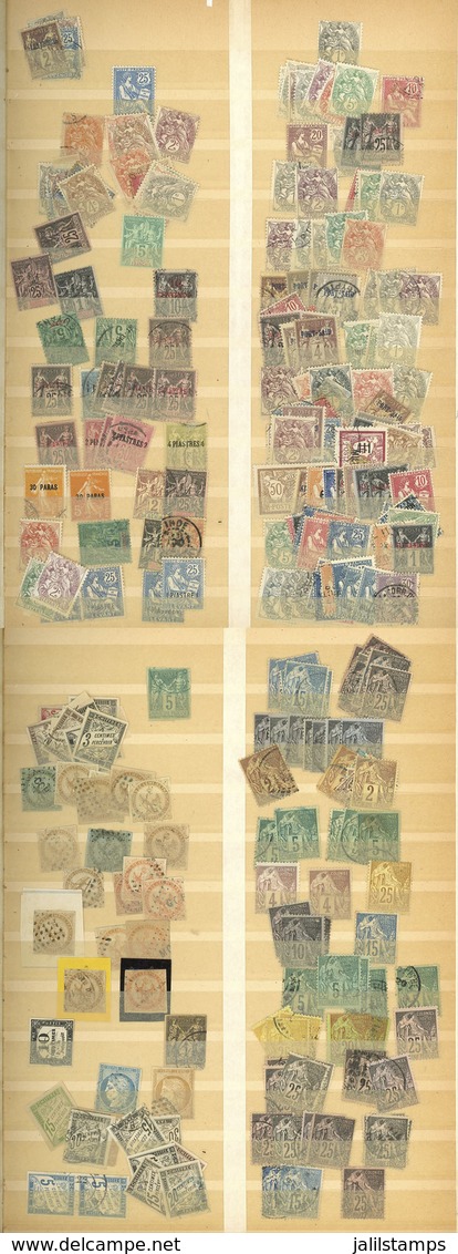 FRENCH COLONIES: Stock Of Mainly Old Stamps In A Stockbook, Used Or Mint, In General Of Fine To Very Fine Quality. Very  - Autres & Non Classés