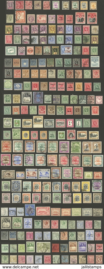 BRITISH COLONIES: Envelope Containing Used Or Mint Stamps, Most Of Fine To VF Quality, High Catalog Value, Perfect Lot T - Sonstige & Ohne Zuordnung