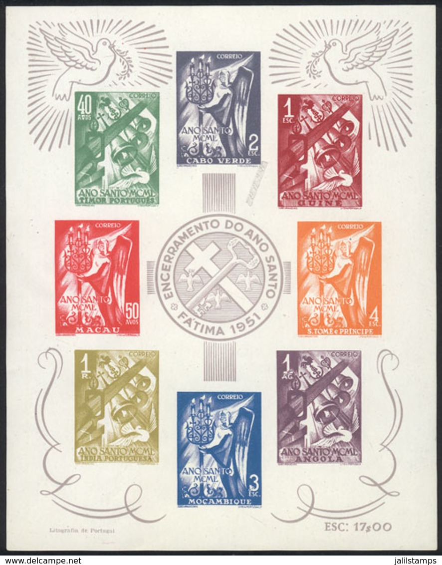 PORTUGUESE COLONIES: Yvert 1, 1951 Holy Week, MNH, VF Quality! - Autres & Non Classés