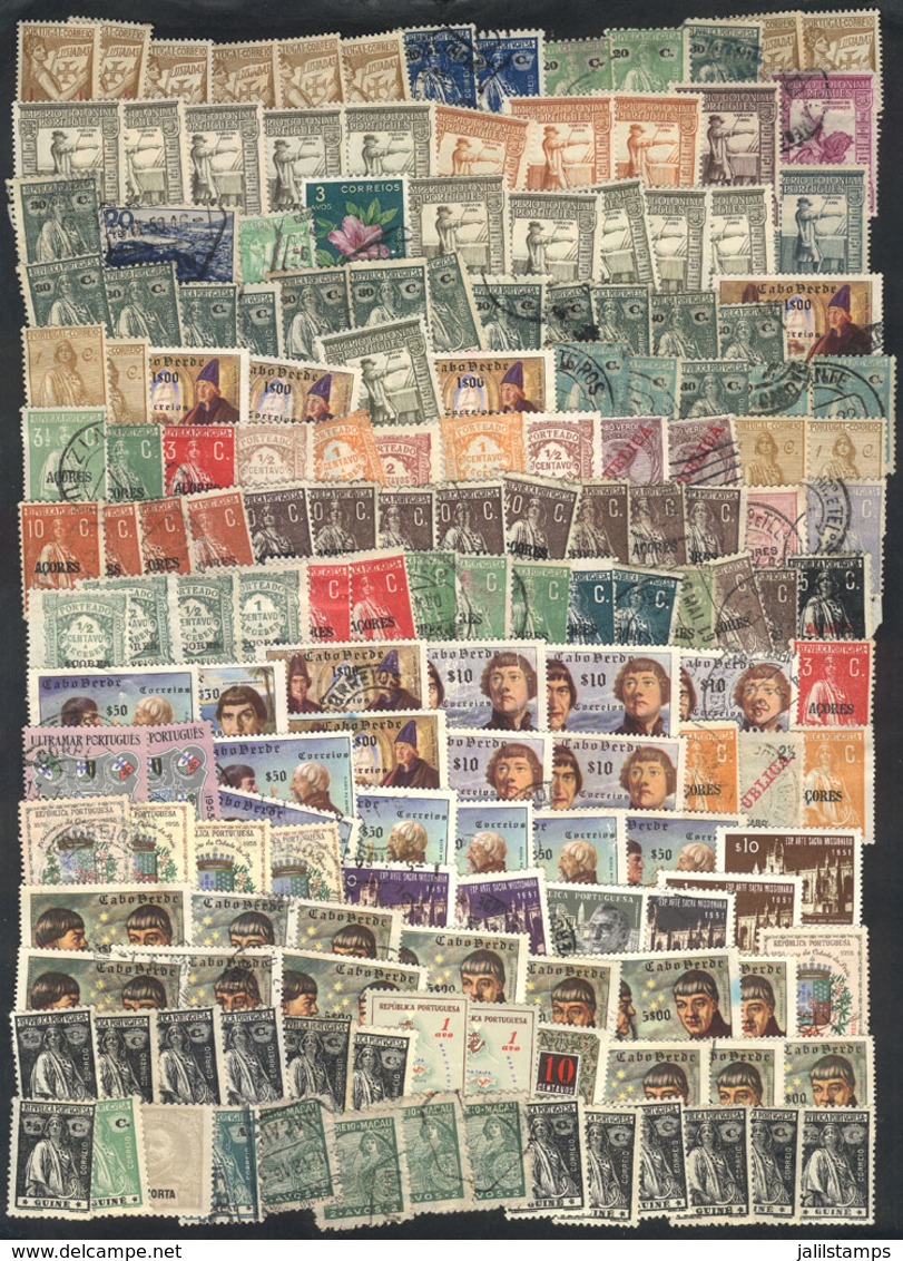 PORTUGUESE COLONIES: Lot Of SEVERAL HUNDREDS Stamps Of Varied Periods, Of Portugal And Its Colonies, Most Of Fine Qualit - Otros & Sin Clasificación