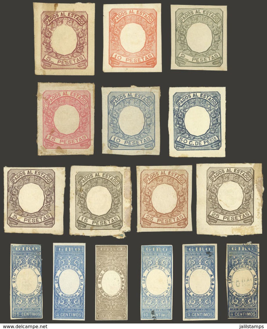 SPAIN: Group Of Old Revenue Stamps - Sonstige & Ohne Zuordnung