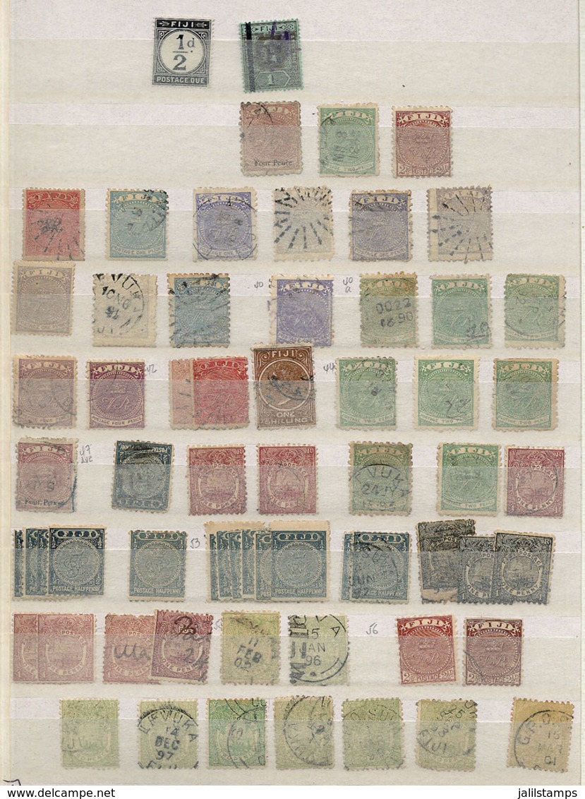 FIJI: Good Stock Of Old And Modern Stamps On Stock Pages, Used Or Mint, Very Fine General Quality. The Expert Will Surel - Fidji (1970-...)