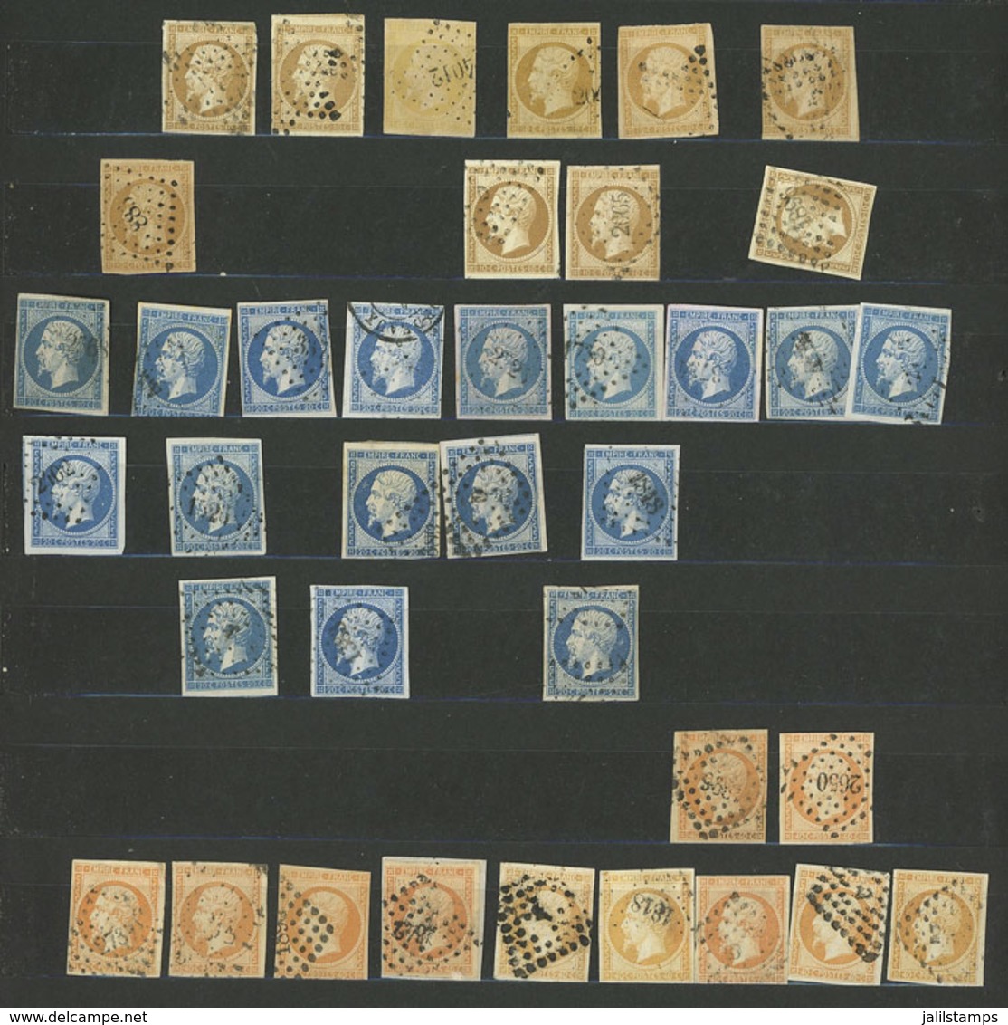 FRANCE: Stock Of Good Old Stamps, Used, In Stockbook, With Wide Range Of Shades And Cancels, The General Quality Is Fine - Autres & Non Classés
