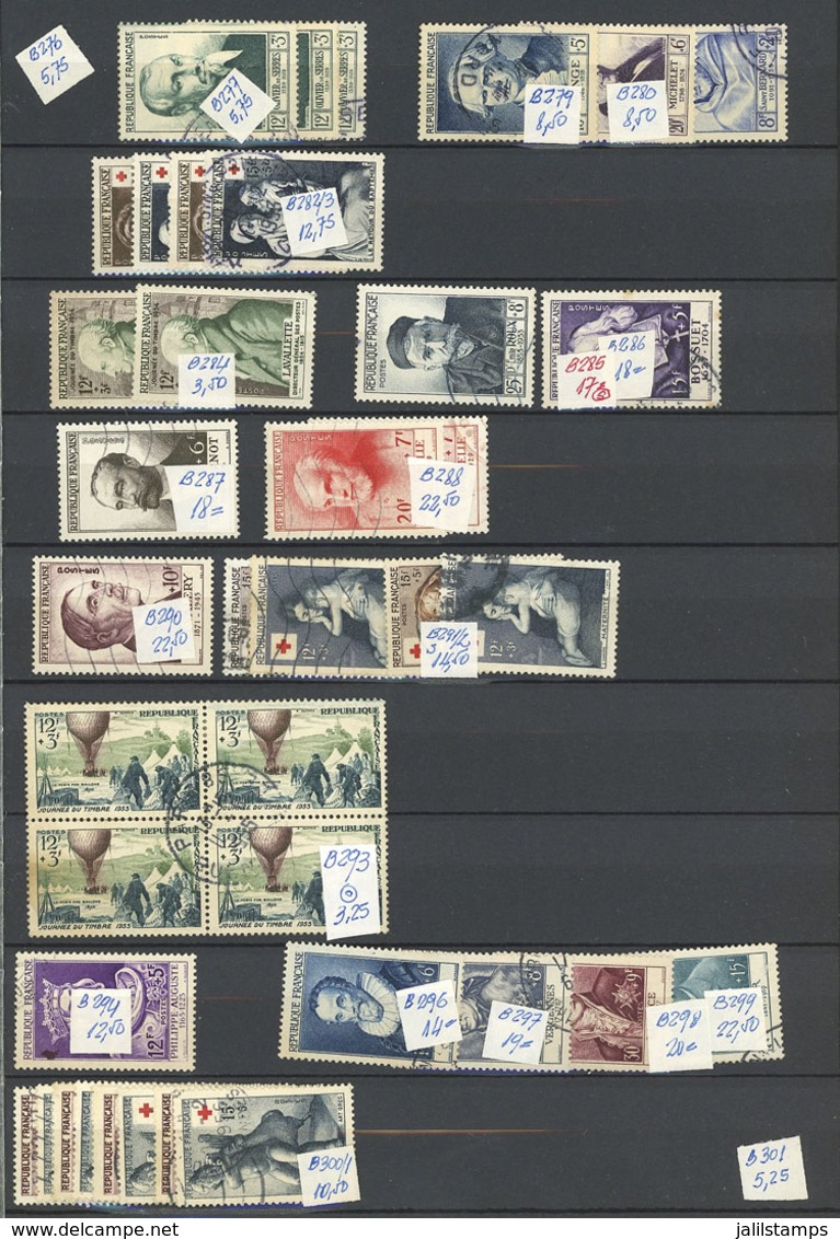 FRANCE: Stock Of Good Used Stamps In Stockbook, Fine To Very Fine General Quality, Good Opportunity! IMPORTANT: Please V - Andere & Zonder Classificatie