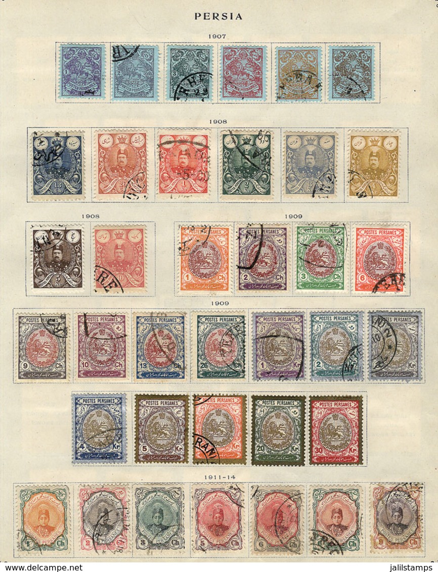 IRAN: Old Collection On Several Album Pages, Including Stamps And Sets Of Good Value, Fine To VF General Quality! ATTENT - Iran