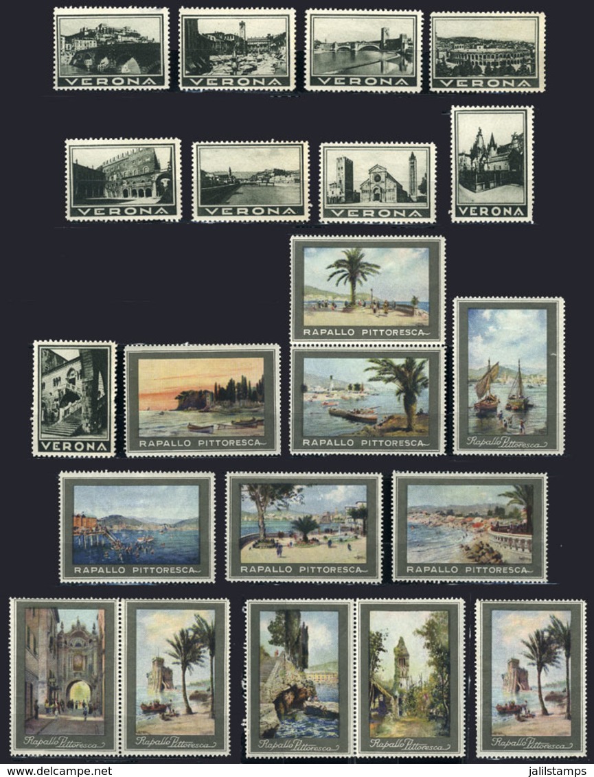 ITALY: 21 Old Cinderellas, Some Very Rare, Varied Topics, Most Of Fine To VF Quality (some May Have Defects), Very Inter - Erinnofilie