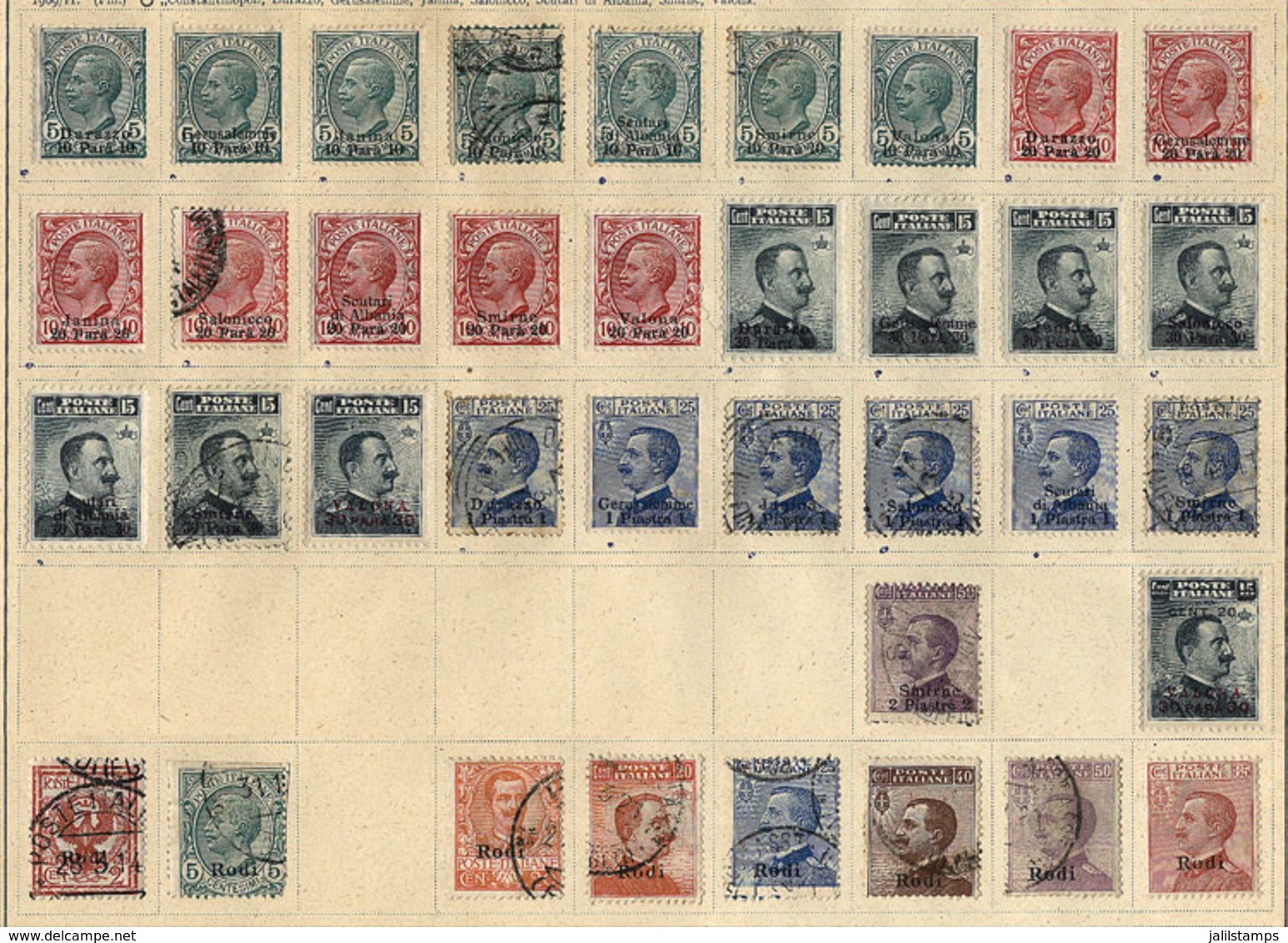 ITALY - COLONIES: Old Collection On Sheets, Including Interesting Stamps And Sets, Fine General Quality, Scott Catalog V - Other & Unclassified