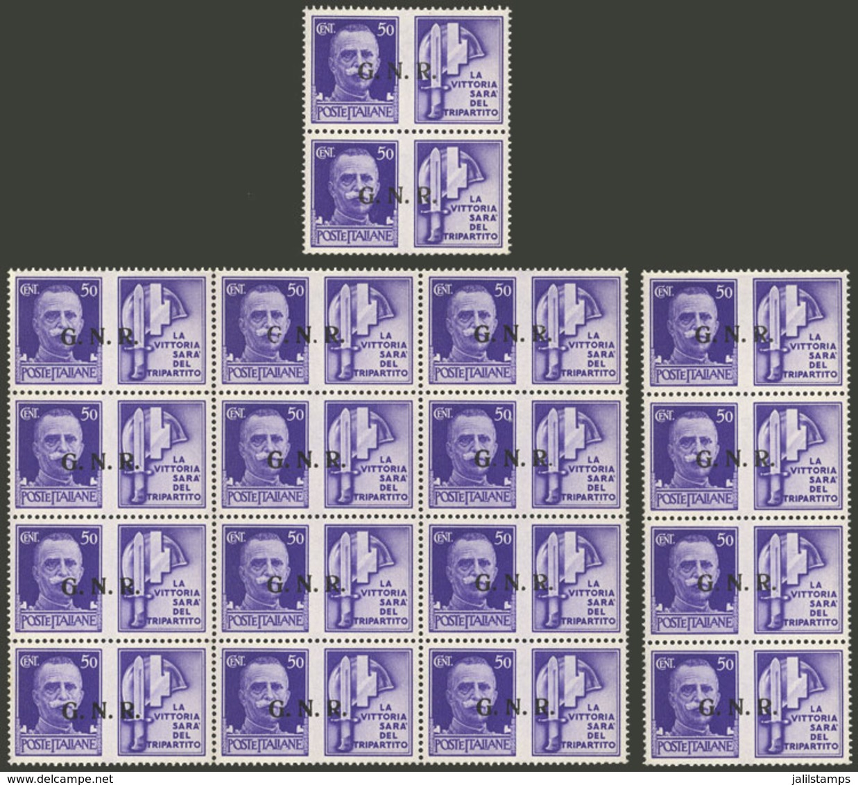 ITALY - R.S.I.: Sassone 21, 18 MNH Examples Of Excellent Quality! - Sonstige & Ohne Zuordnung