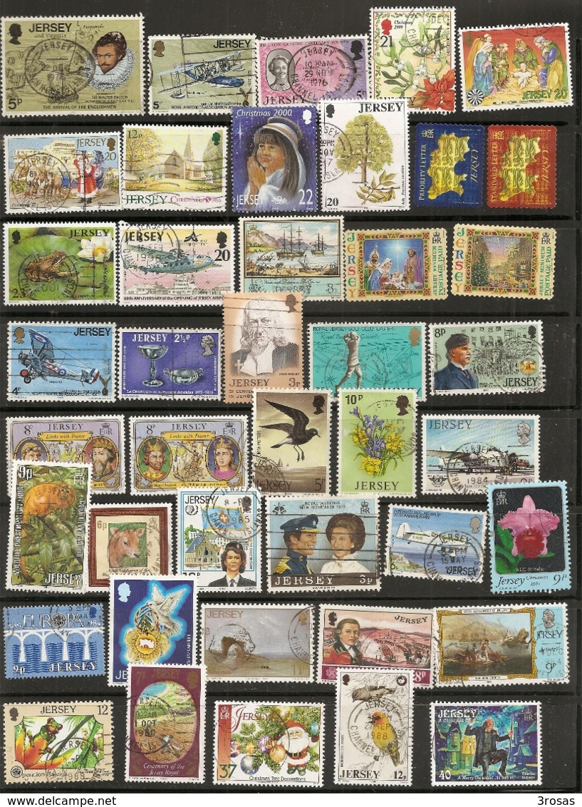 Jersey Collection With Many Topical Stamps - Collections (sans Albums)