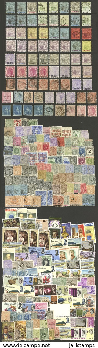 MAURITIUS: Envelope Containing Large Number Of Used Or Mint Stamps, Very Fine General Quality. High Catalog Value, Good  - Mauricio (...-1967)