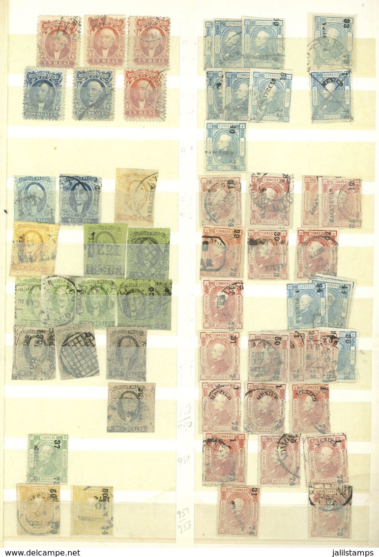 MEXICO: Huge Old Stock Of THOUSANDS Of Used Or Mint Stamps In Stockbook, Very Fine To Excellent Quality. Large Catalog V - Mexico