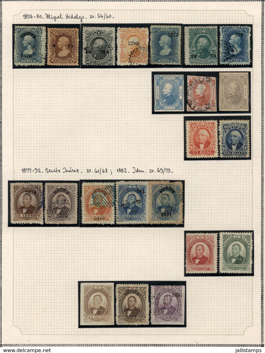 MEXICO: Collection On Pages (circa 1874 To 1980), Used Or Mint Stamps, Most Of Fine Quality (some With Minor Defects), I - Mexique