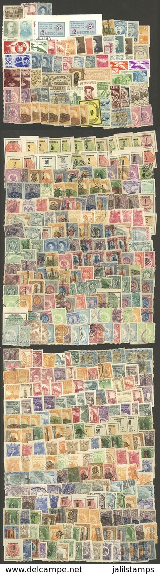 MEXICO: Envelope Containing Hundreds Of Used Or Mint Stamps, Very Fine General Quality, Good Opportunity! - Mexiko