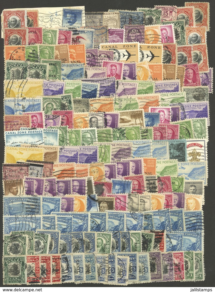 PANAMA - CANAL: Envelope Containing A Good Number Of Stamps From Varied Periods, Some May Have Minor Defects But Most Ar - Panama